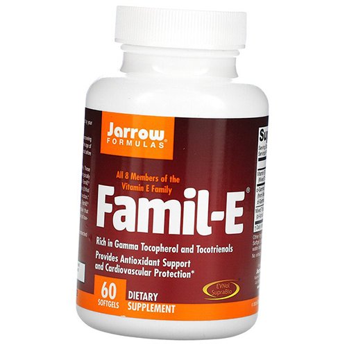

Витамин Е, Смесь токоферолов, Famil-E, Jarrow Formulas 60гелкапс (36345068)