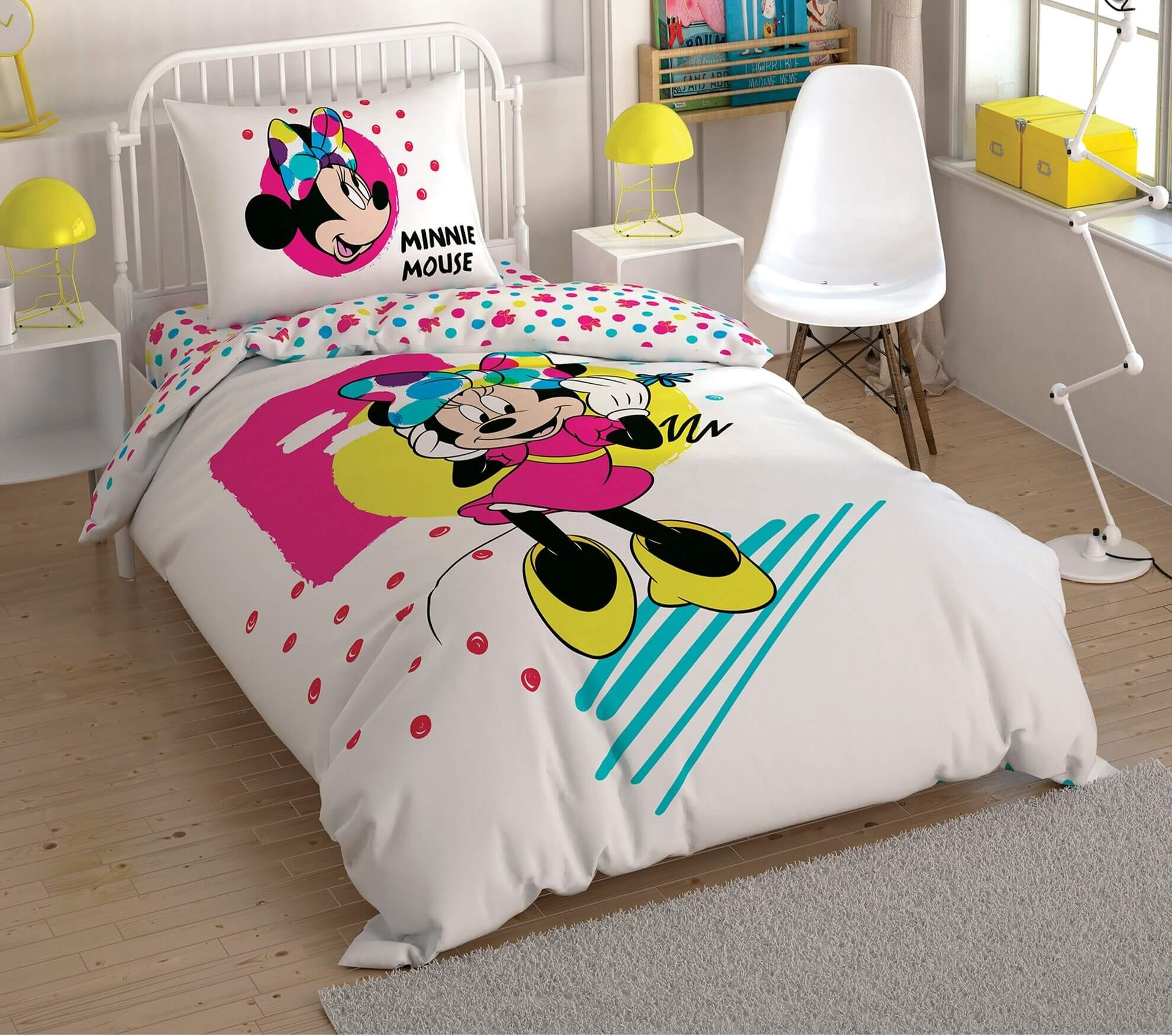 

Комплект постельного белья Tac Disney DH Minnie Colour Mayhem подростковый