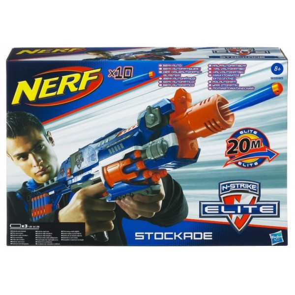 

Бластер Nerf Нерф 98695 Элит Стокэйд N-Strike Elite Stockade Blaster​​​​​​​ оригинал