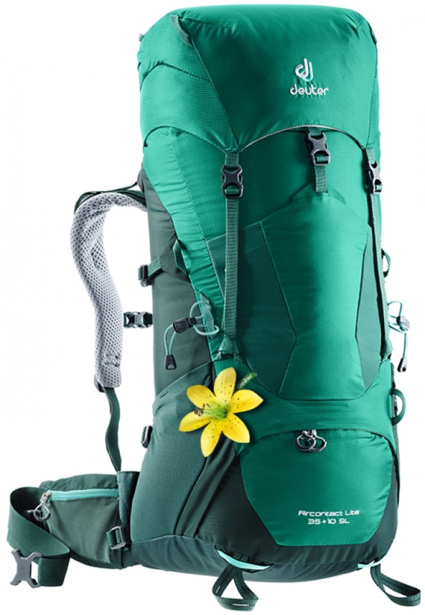 

Рюкзак Deuter Aircontact Lite 50 + 10 цвет 2231 alpinegreen-forest / Размер 60 (3340318 2231)