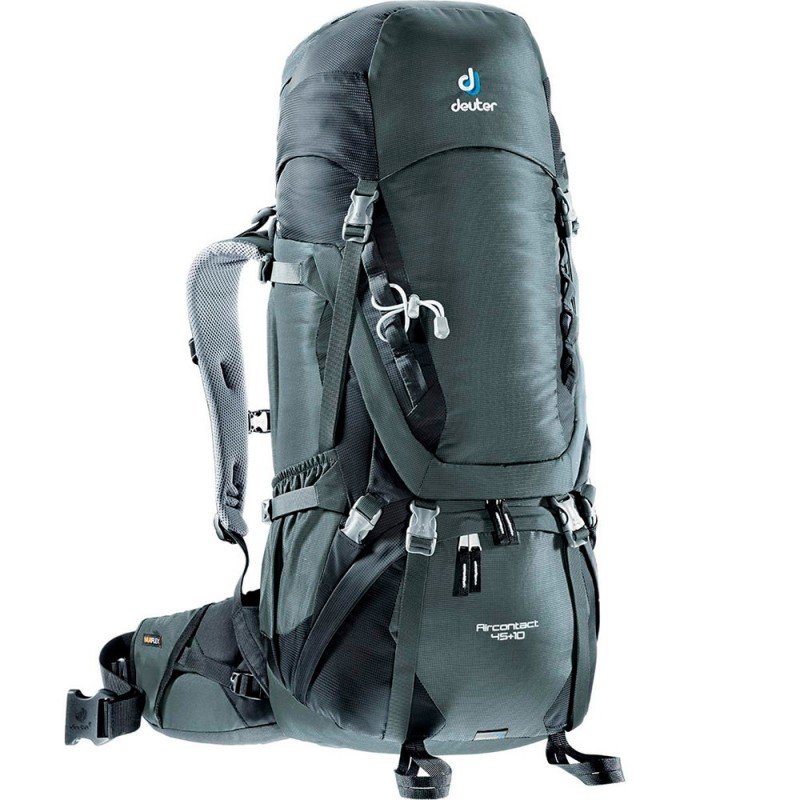 

Рюкзак Deuter Aircontact 45 + 10 цвет 4700 granite-black / Размер 55 (3320116 4700)