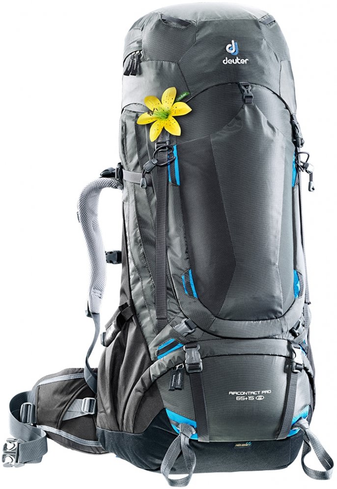 

Рюкзак Deuter Aircontact Pro 65 + 15 SL цвет 4701 graphite-black / Размер 80 (3330217 4701)