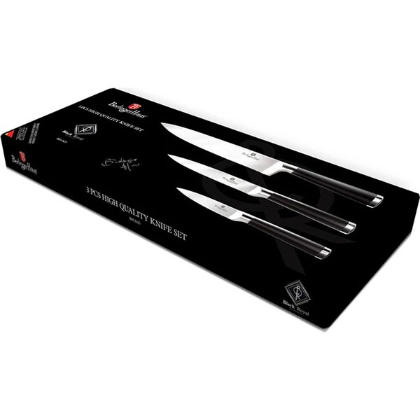 

Набір ножів (BH-2423) Berlinger Haus Black Royal Collection 3 пр.