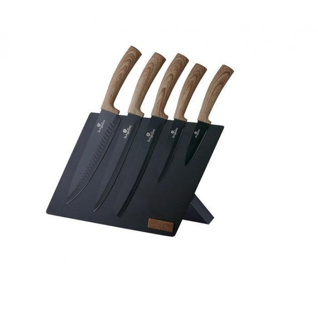 

Набір ножів (ВН-2521) Berlinger Haus Ebony Maple Collection 6 пр.