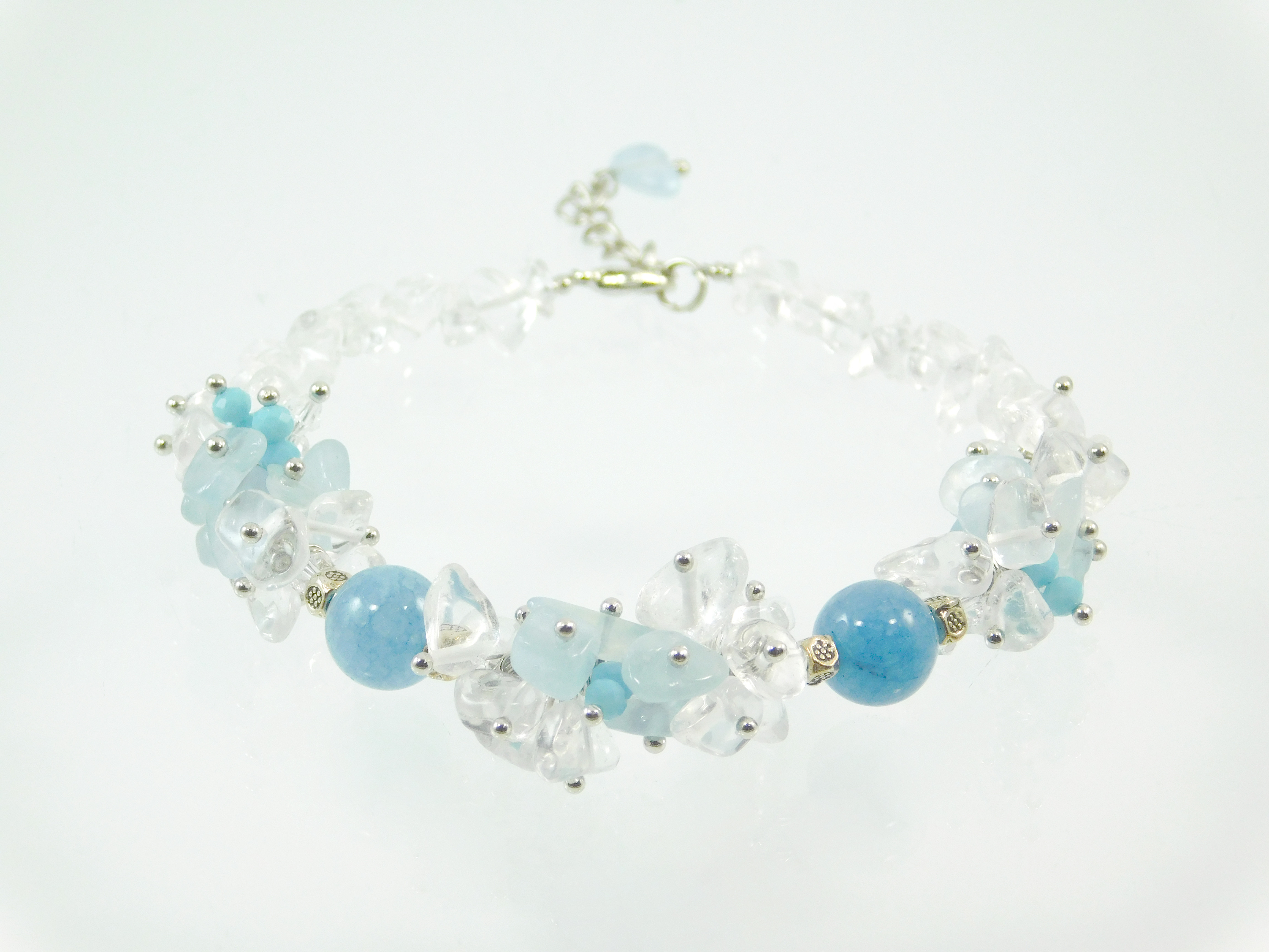 

Ексклюзивний браслет " Джерельний спів " Аквамарин 1Дизайн-Студія "FF" 13.01.03.037