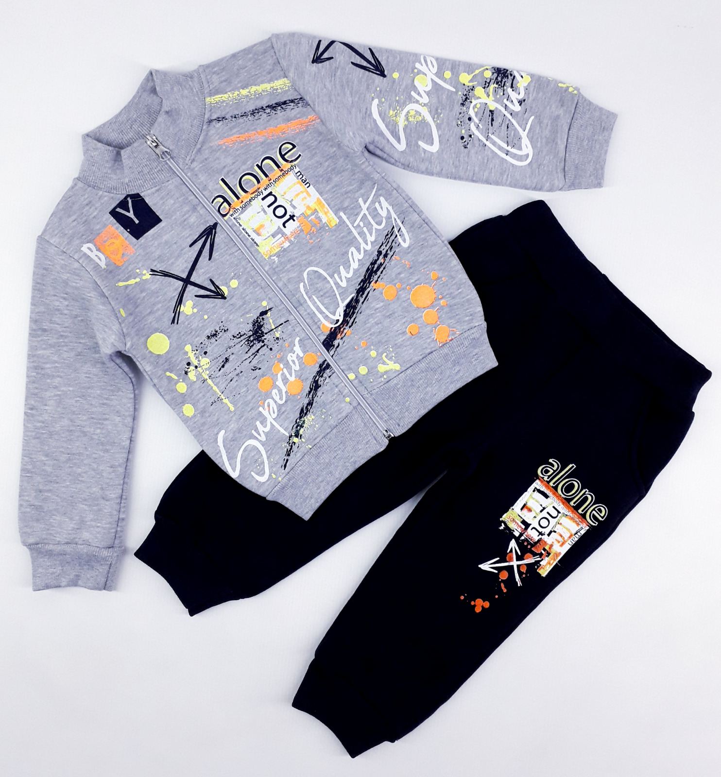 

Спортивный костюм Kids Wear 3662 86см(р) серый с синим