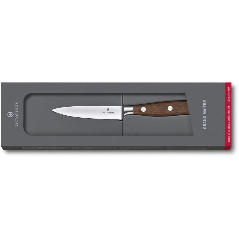 

Кухонный нож Victorinox Grand Maitre Wood Kitchen 10см с дерев. ручкой (GB)