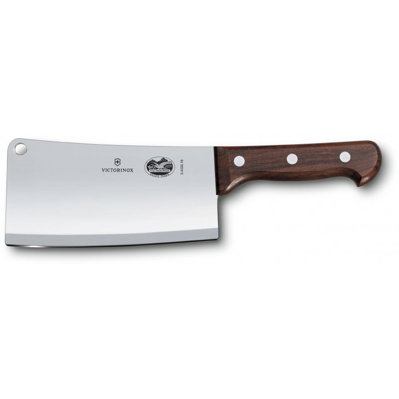 

Кухонный нож Victorinox Wood Cleaver 18см большой для мяса с дерев. ручкой