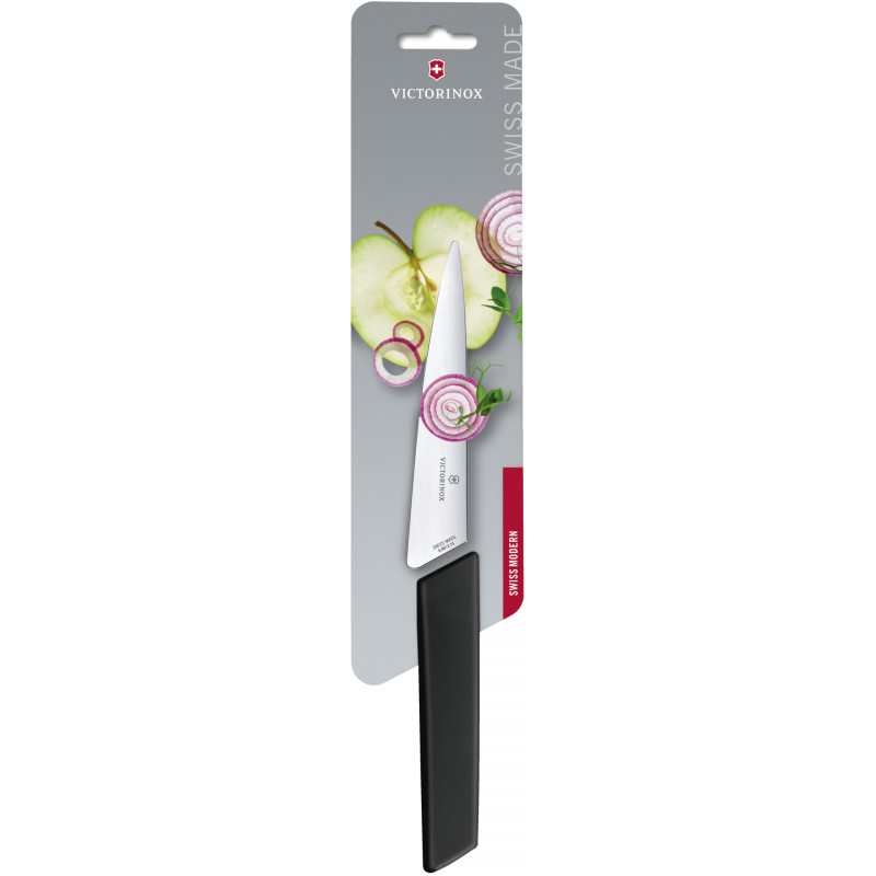 

Кухонный нож Victorinox Swiss Modern Kitchen 15см с черн. ручкой (блистер)