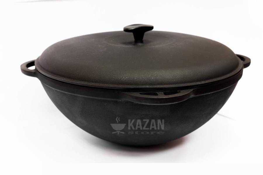 

Казан чугунный азиатский с крышкой СИТОН 10 л ( Каз.10л,Кр400)
