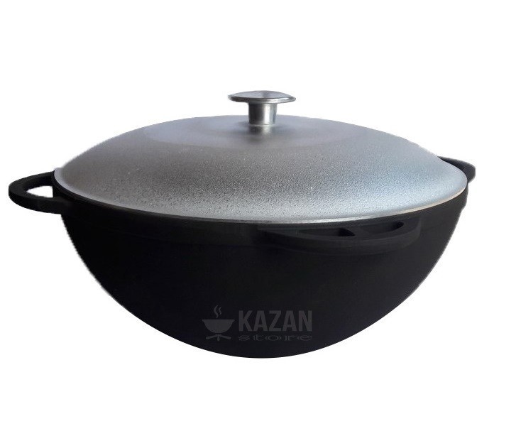 

Казан чугунный азиатский с алюминиевой крышкой СИТОН 10 л (Каз.10л,Кр400ал.)