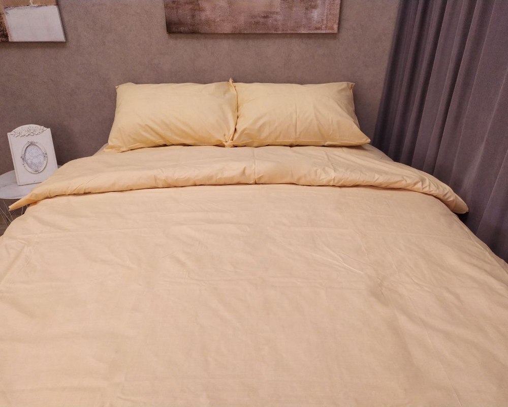 

Постельное белье LARA бязь d11194d Light peach двуспальное Наволочки 50х70