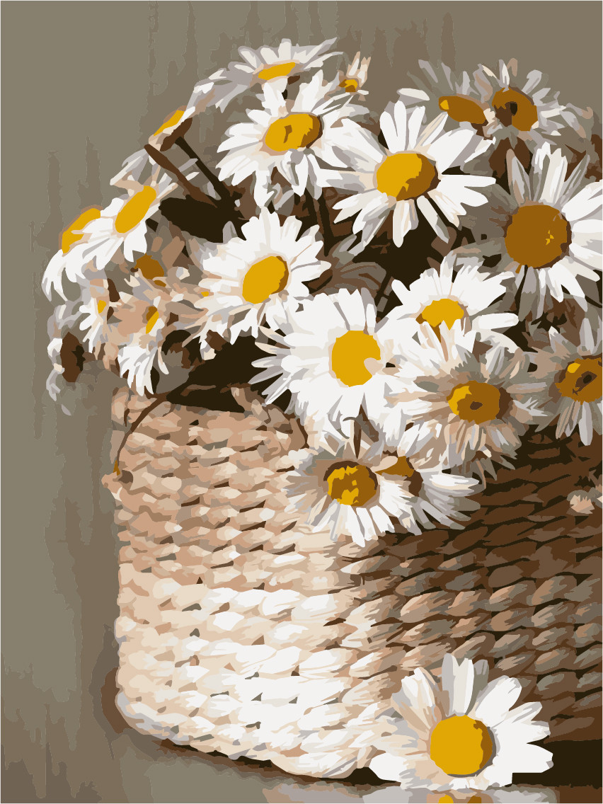 

Картина за номерами ArtStory Ромашки 30*40см