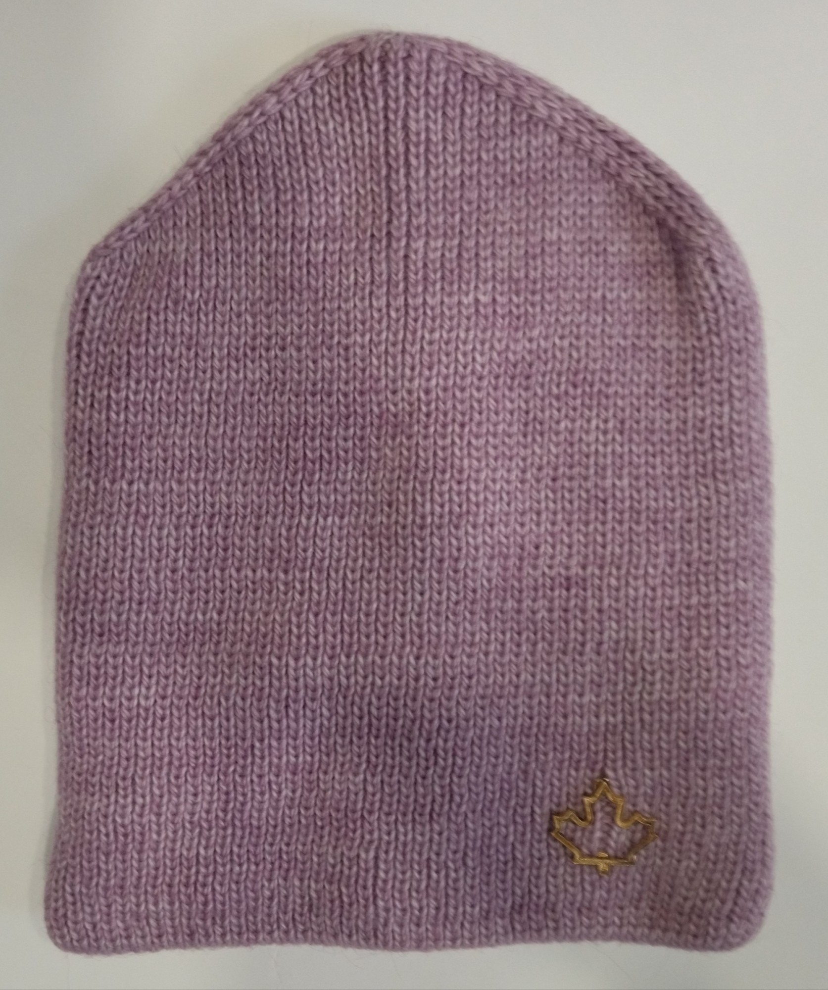 

Шапка " Листик" сиреневая Украина