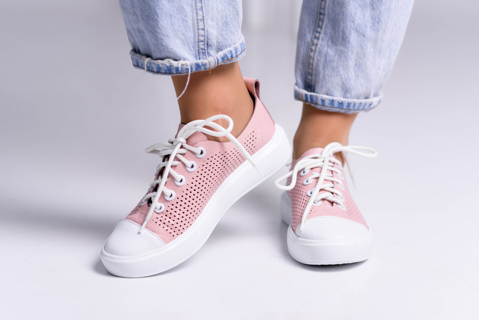 

Кеды Maya Shoes 2485 Розовый с белым 38р