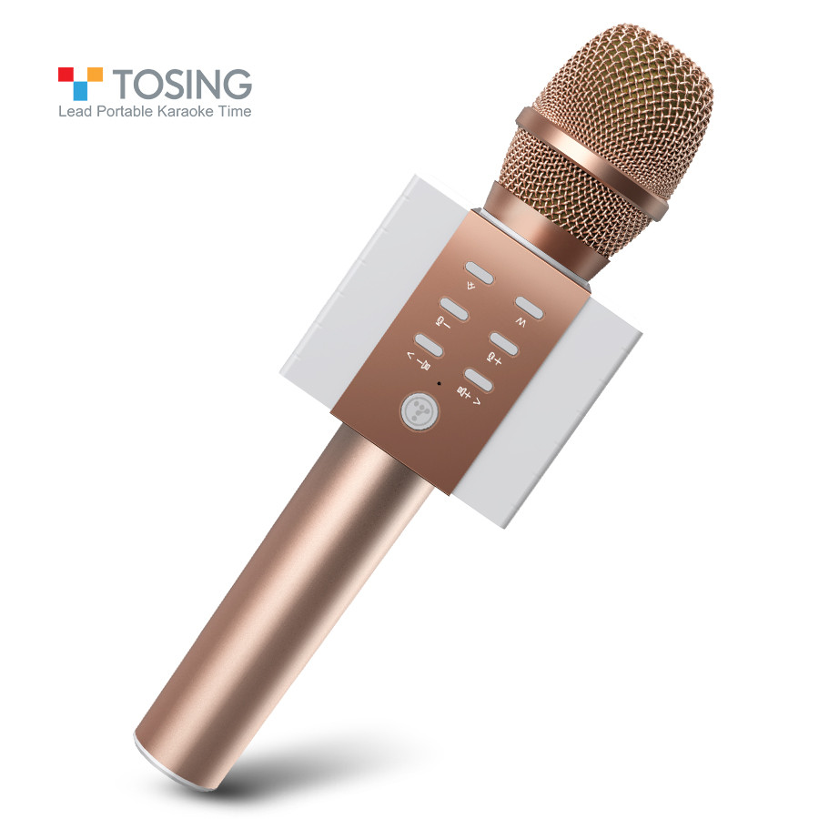 

Микрофон караоке Tosing 008 (Tuxun) с колонками 10Вт. Беспроводной, Bluetooth. Розовый (2191307)