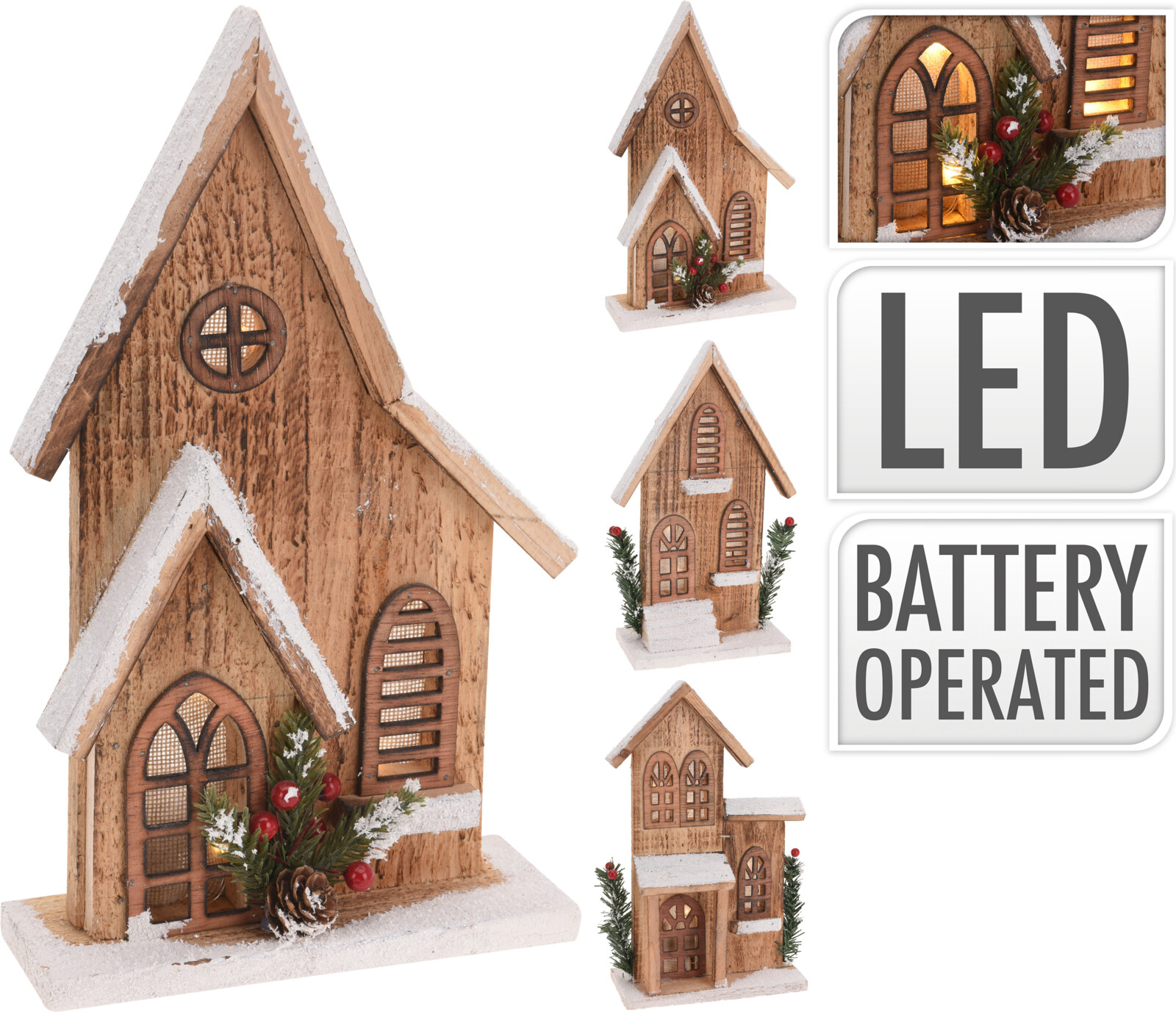 

Фигура с подсветкой Дом Christmas Decoration 27x16x7 см (ACW002030)