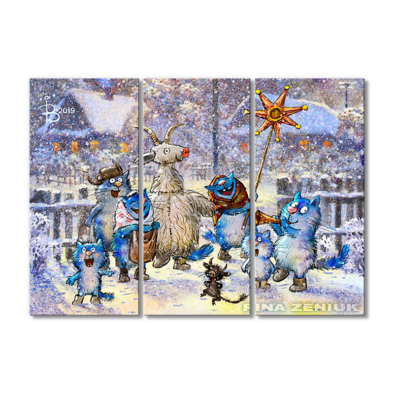 

Модульная картина Artel «Колядниця» 3 модуля 80x120 см