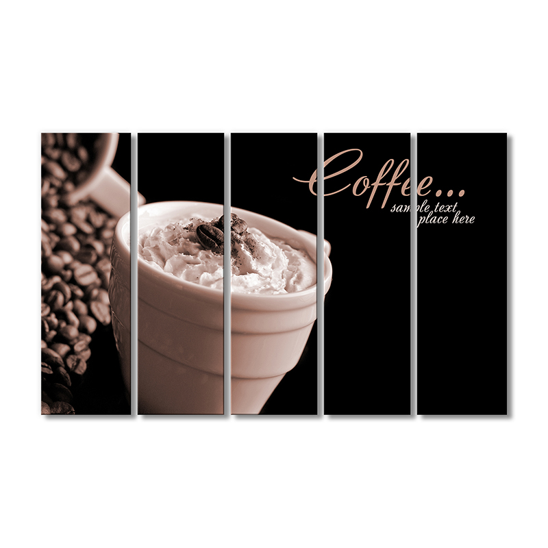 

Модульная картина Artel «Кофе со взбитыми сливками» 5 модулей 120x180 см