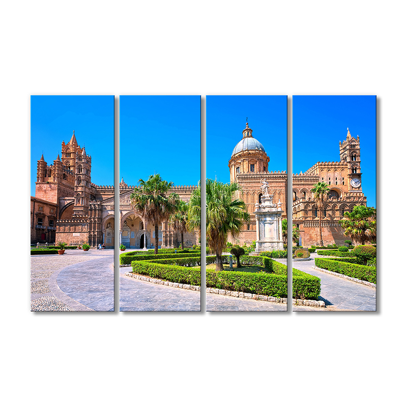 

Модульная картина Artel «Кафедральный собор в Палермо Италия» 4 модуля 70x105 см