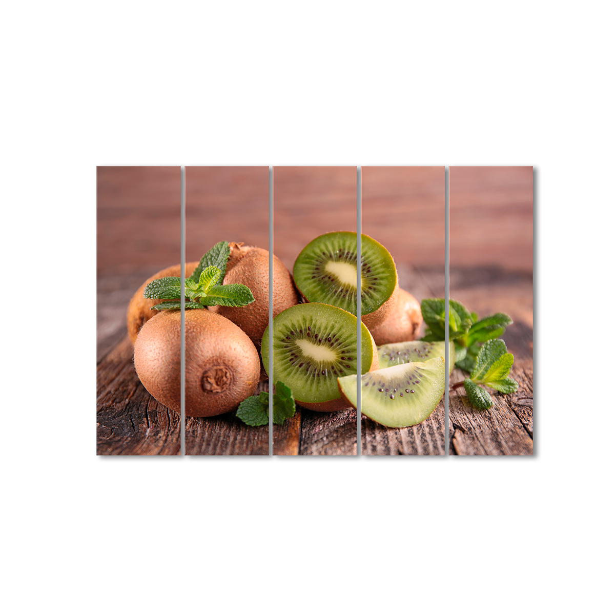 

Модульная картина Artel «Киви с мятой» 5 модулей 80x120 см