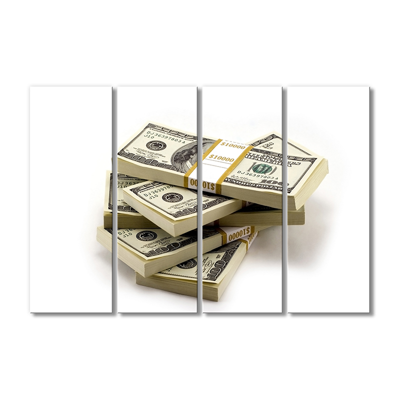 

Модульная картина Artel «Куча долларов» 4 модуля 80x120 см