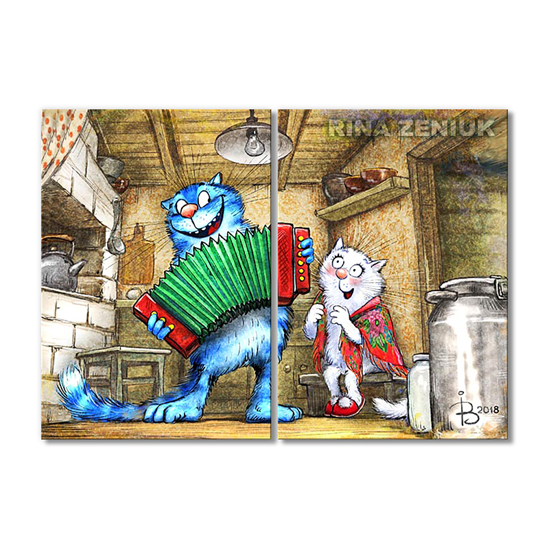 

Модульная картина Artel «Играй гармонь» 2 модуля 80x120 см