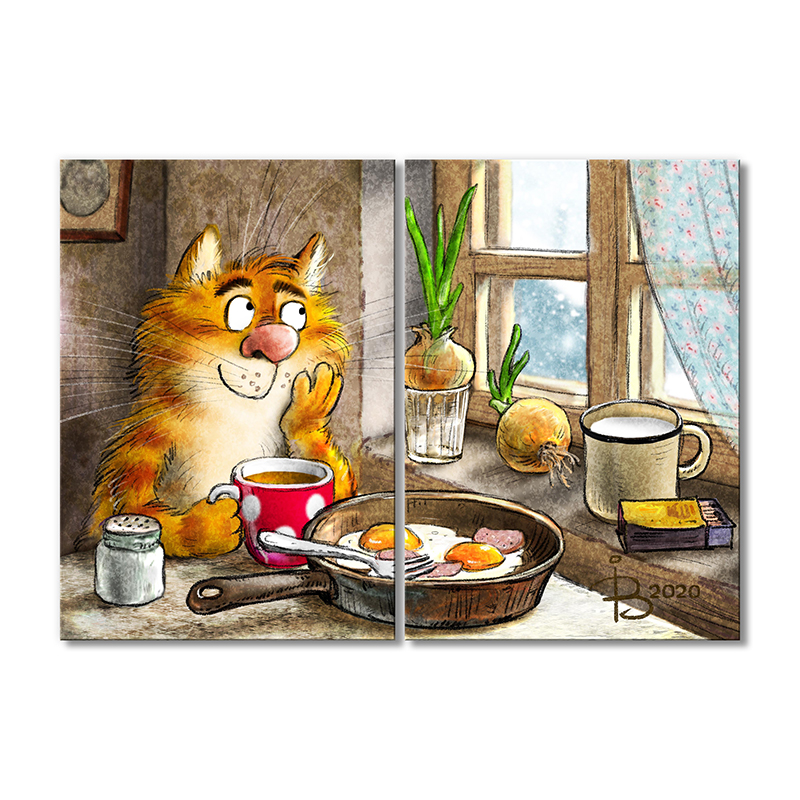 

Модульная картина Artel «Завтрак» 2 модуля 80x120 см