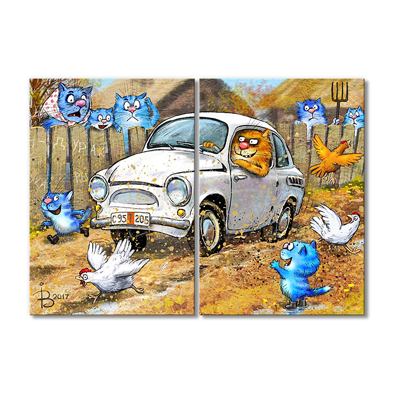 

Модульная картина Artel «За рулём» 2 модуля 80x120 см