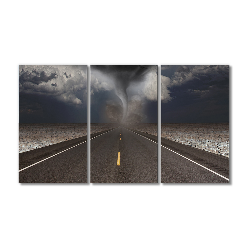 

Модульная картина Artel «Дорога на фоне смерча» 3 модуля 70x105 см