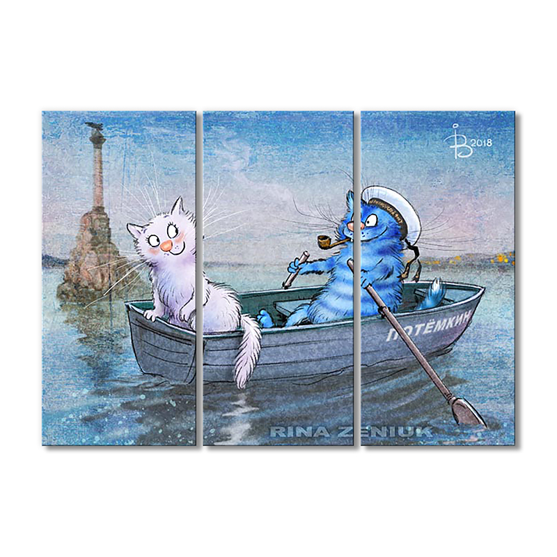 

Модульная картина Artel «Матроскин» 3 модуля 80x120 см