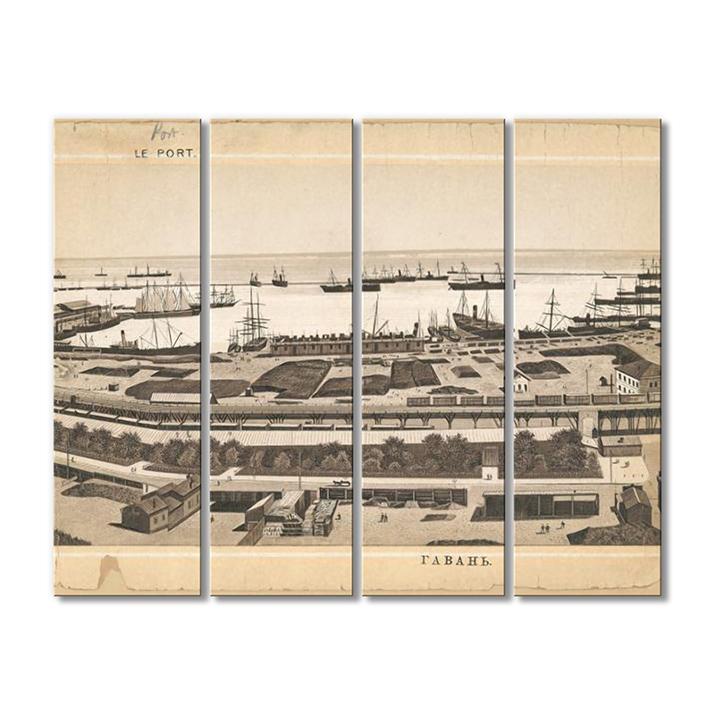 

Модульная картина Artel «Одесса гавань» 4 модуля 120x180 см