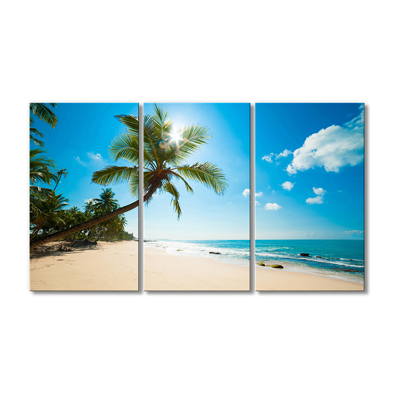 

Модульная картина Artel «Остров берег пальмы» 3 модуля 90x135 см