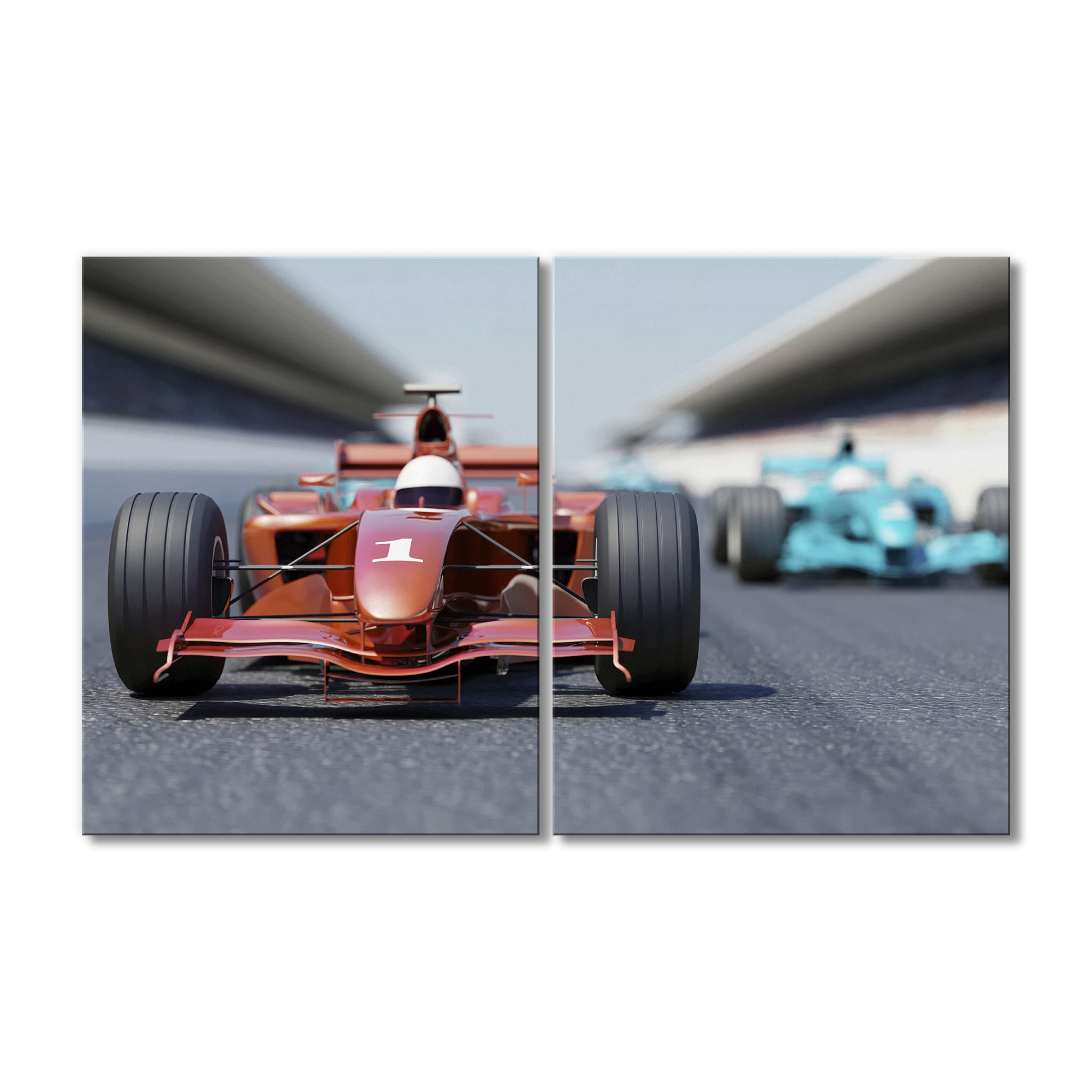 

Модульная картина Artel «Красный болид Formula-1» 2 модуля 60x90 см