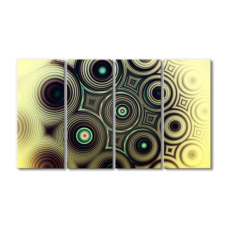 

Модульная картина Artel «Круги абстракция» 4 модуля 60x90 см