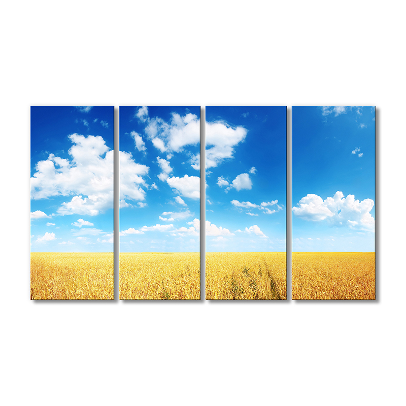 

Модульная картина Artel «Лето поле колосья небо облака» 4 модуля 90x135 см