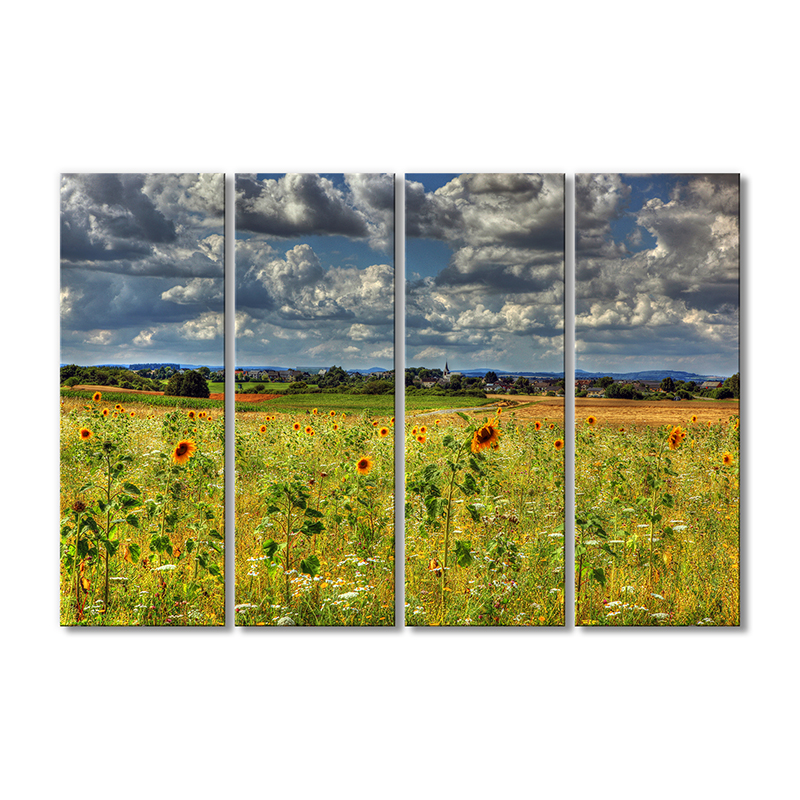 

Модульная картина Artel «Летние поля в селе» 4 модуля 120x180 см