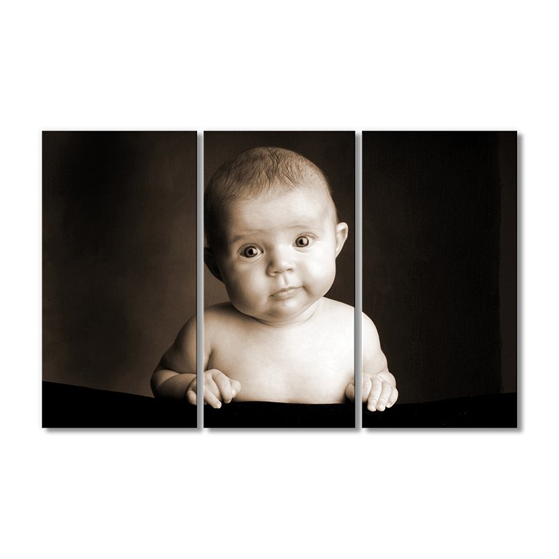 

Модульная картина Artel «Любопытный малыш» 3 модуля 90x135 см