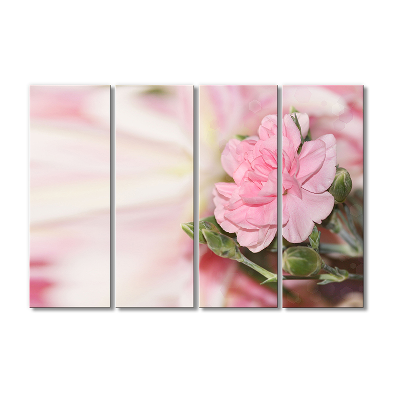 

Модульная картина Artel «Нежный розовый цветочек с бутончиками» 4 модуля 80x120 см