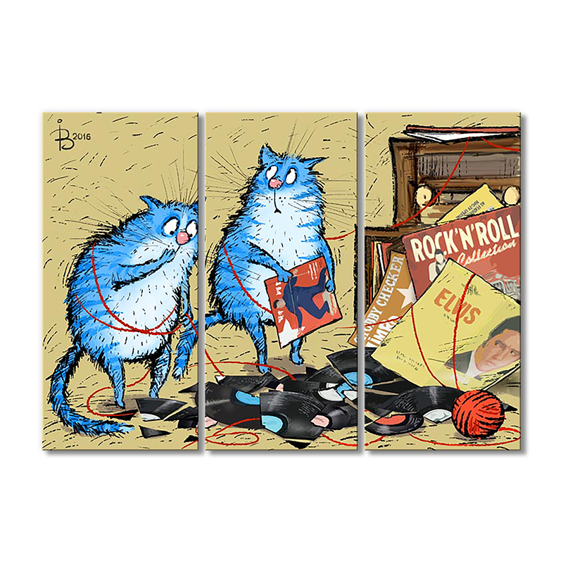 

Модульная картина Artel «Нашкодничали» 3 модуля 80x120 см