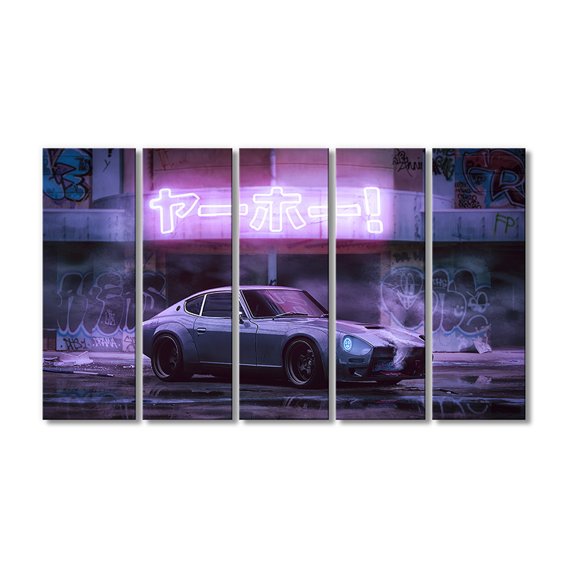 

Модульная картина Artel «Ниссан Z - автомобиль первого поколения S30» 5 модулей 70x105 см