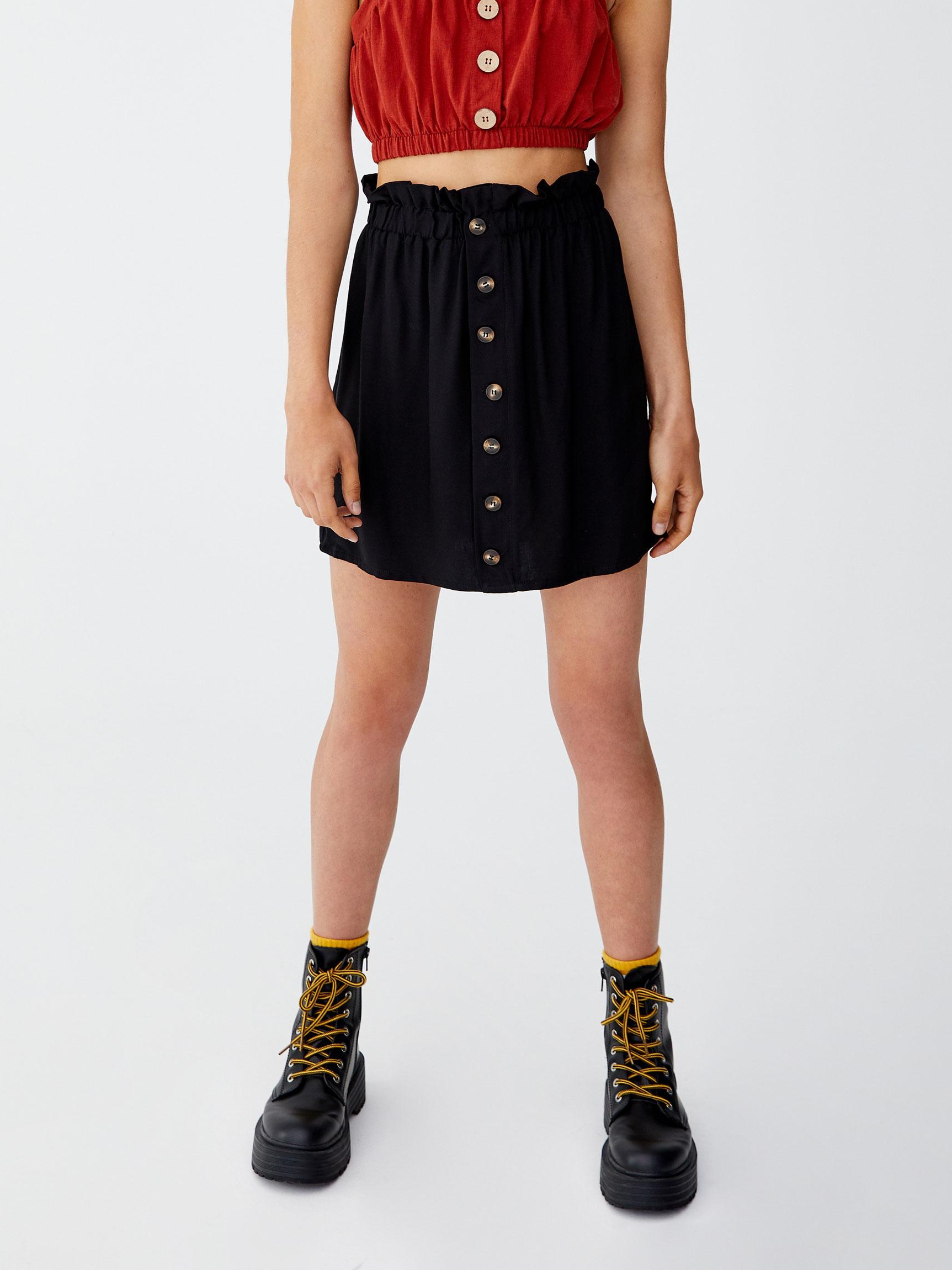 

Юбка Pull & Bear XAZ237410IQLZ  Черная, Юбка Pull & Bear XAZ237410IQLZ S Черная
