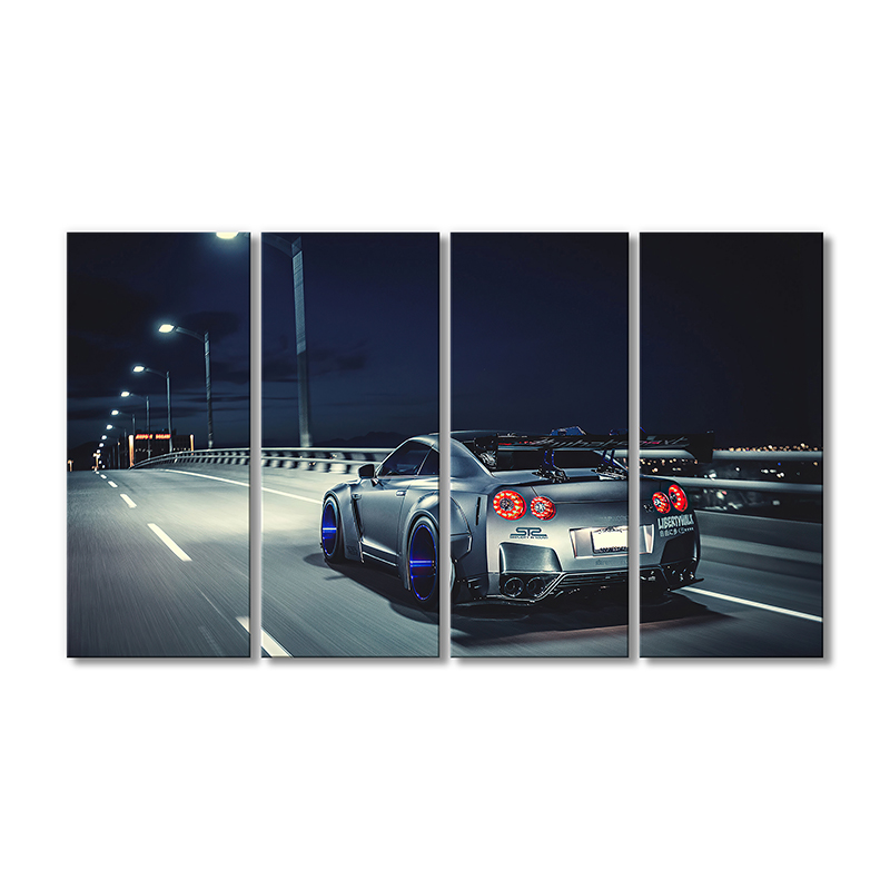 

Модульная картина Artel «Ниссан GT-R автомобиль» 4 модуля 60x90 см