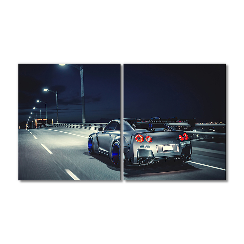 

Модульная картина Artel «Ниссан GT-R автомобиль» 2 модуля 60x90 см