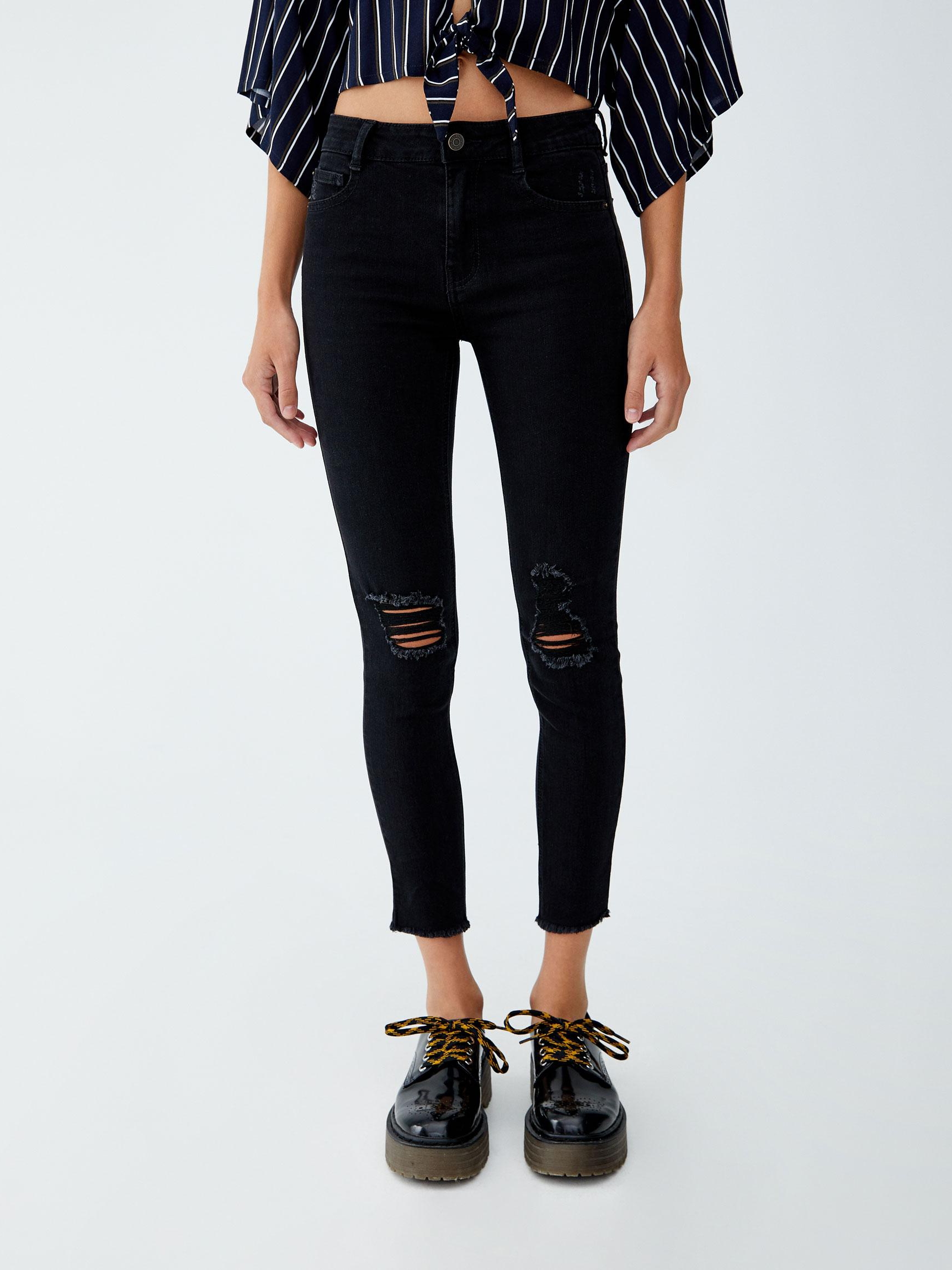 

Джинсы Pull & Bear XAZ242464DGSR 36 Черные