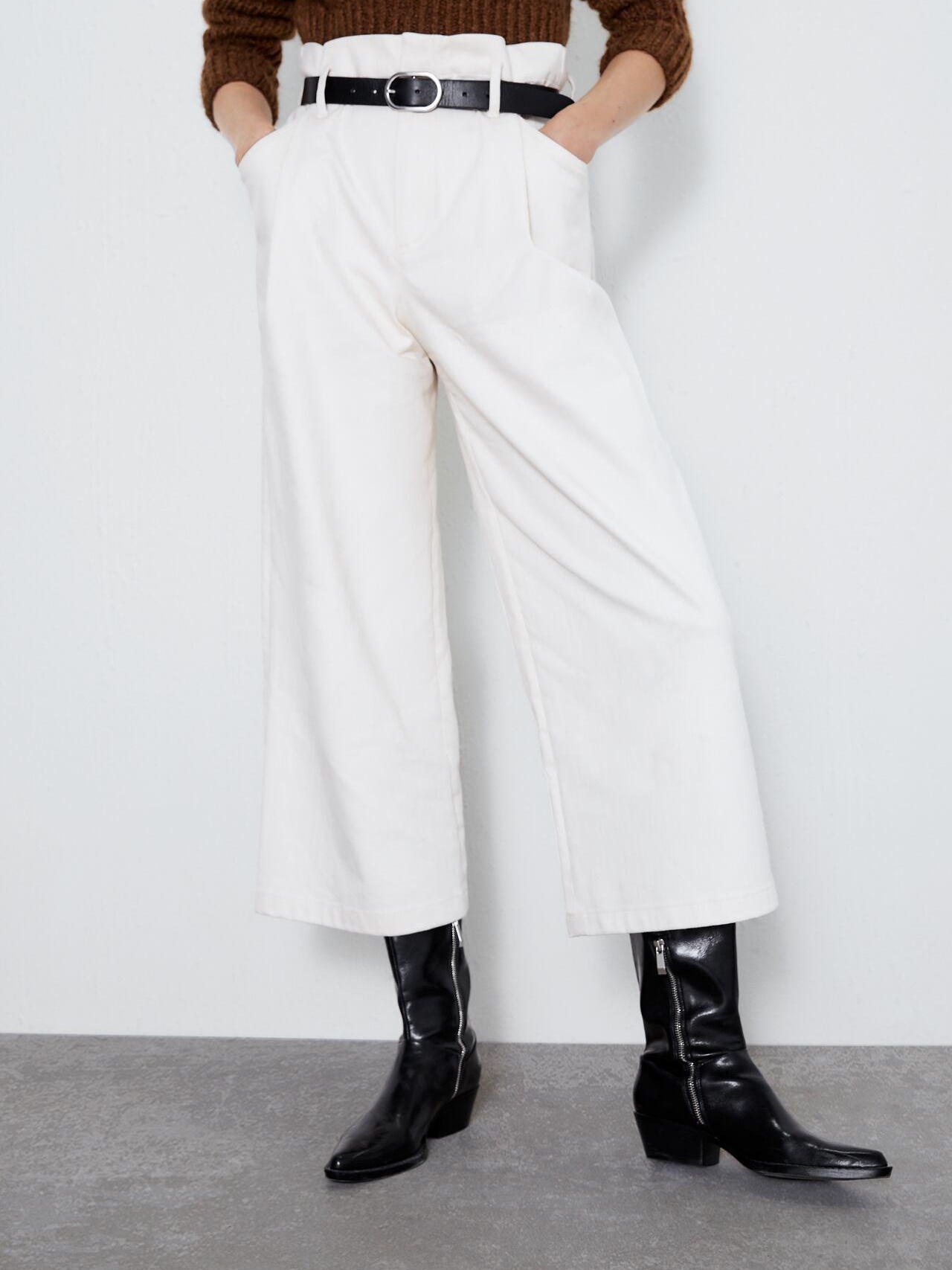 

Брюки Zara XAZ244417YSZF  Белые, Брюки Zara XAZ244417YSZF M Белые