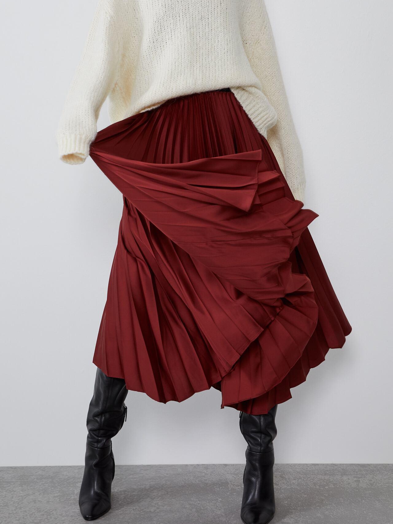 

Юбка Zara XAZ245075SAIT S Кирпичная