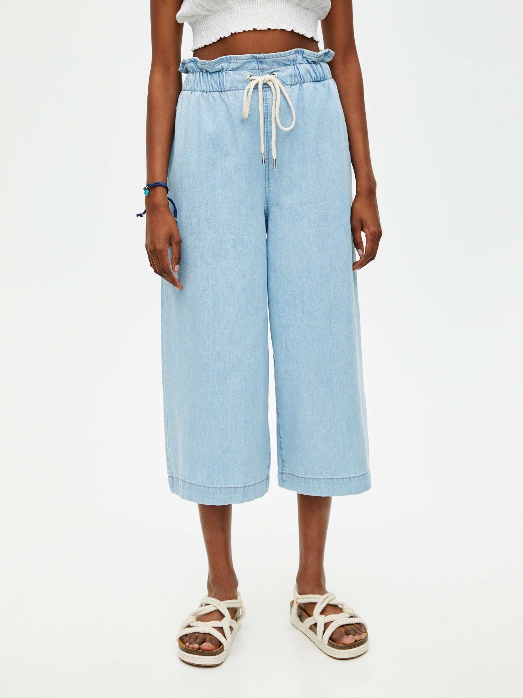 

Брюки Pull & Bear XAZ259829KSCW S Голубые