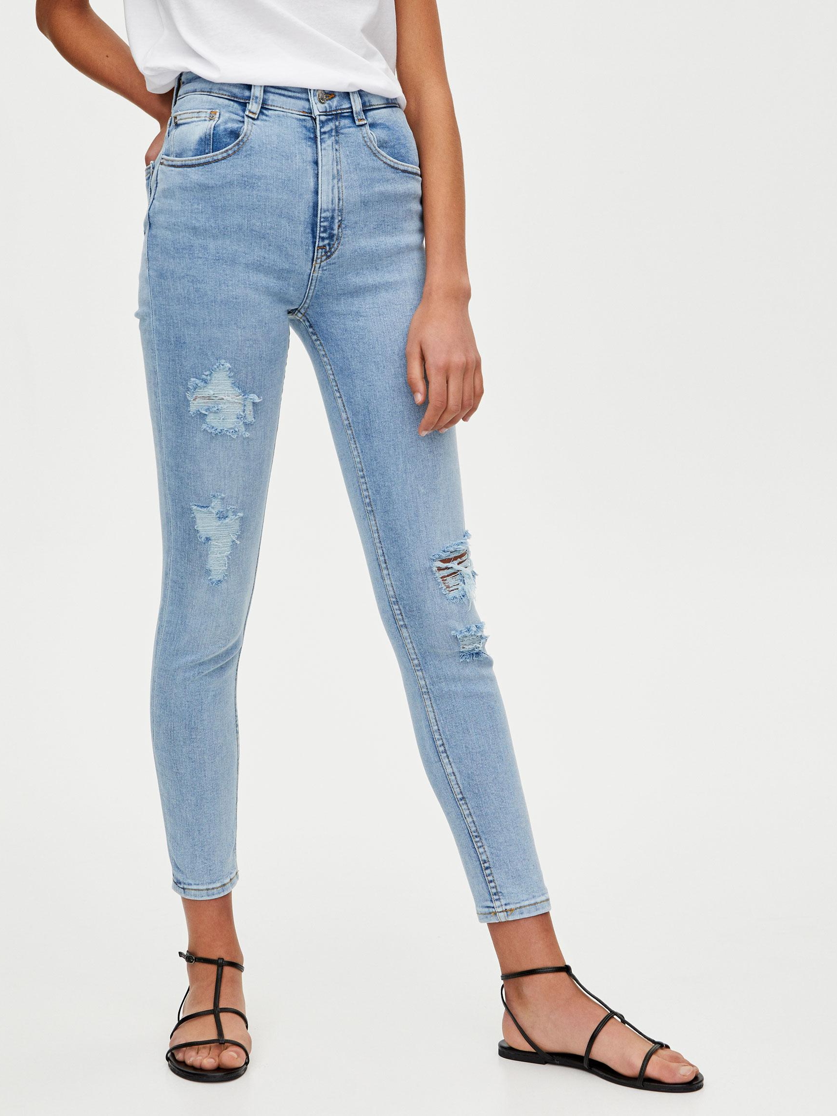 

Джинсы Pull & Bear XAZ259847NTGO 42 Светло-синие