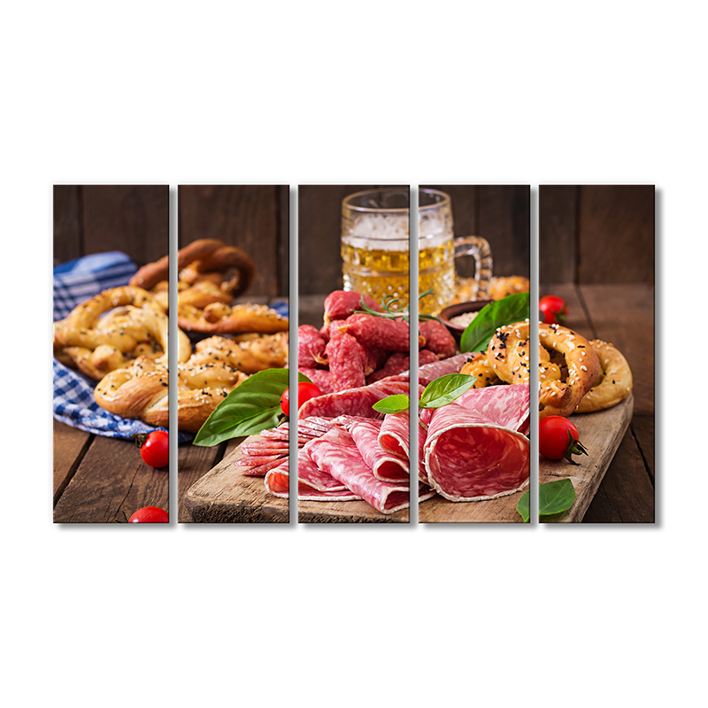 

Модульная картина Artel «Мясное ассорти на доске» 5 модулей 90x135 см